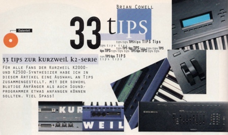 KURZWEIL: K2000-Serie