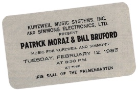 KURZWEIL Present Patrick Moraz