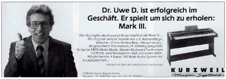 Dr. Uwe D. ist erfolgreich im Geschäft. Er spielt um sich zu erholen: Mark III.