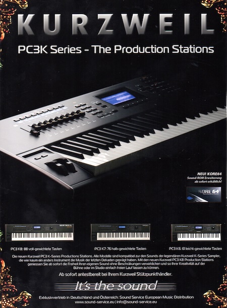 KURZWEIL PC3K Series - The Production Stations