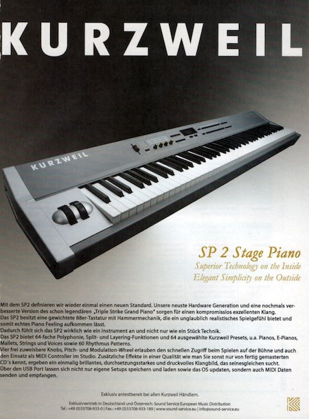 SP 2 Stage Piano - Superior Technology on the Inside Elegant Simplicity on the Outside