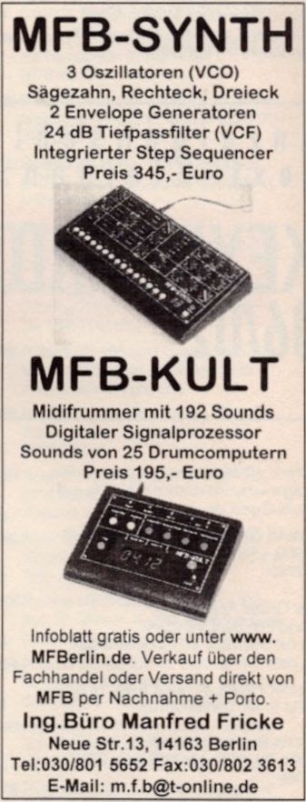 MFB-Synth - MFB-Kult