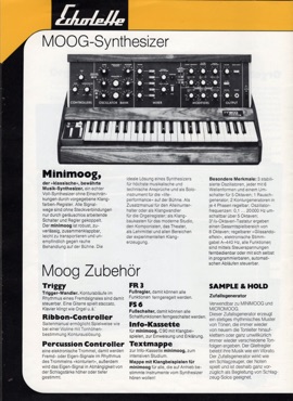 Minimoog, der «klassische» bewährte Musik-Synthesizer