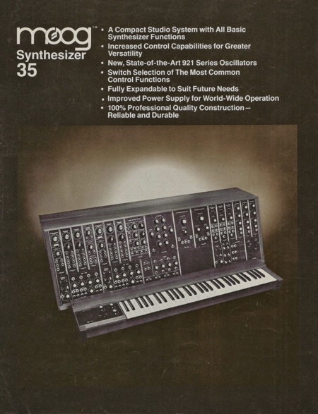 moog synthesizer 35