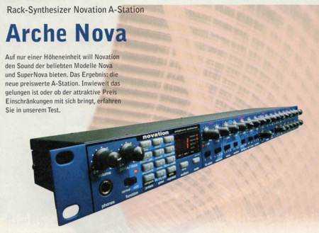 NOVATION: A-Station: Rack-Synthesizer
