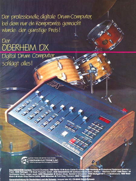 Der OBERHEIM DX Digital Drum Computer schlägt alles!