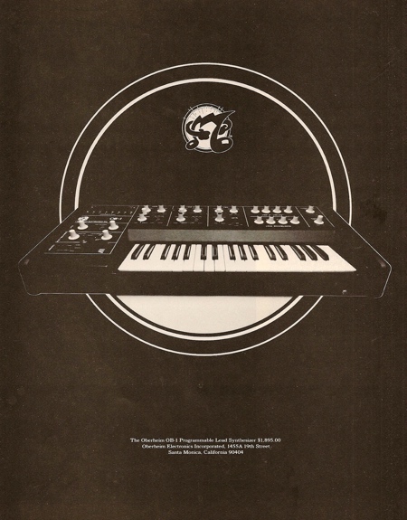 The Oberheim OB-1 - Programmable Lead Synthesizer $1.895.00 The Oberheim OB-1 - Programmable Lead Synthesizer $1.895.00