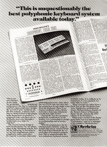 “This is unquestionably the best polyphonic keyboard system available today.“