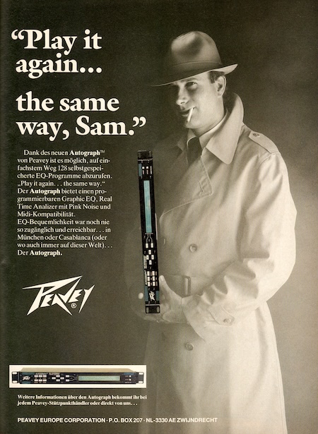 „Play it again... she same way, Sam.“