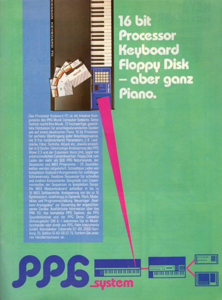 16 bit Processor Keyboard Floppy Disk - aber ganz Piano.