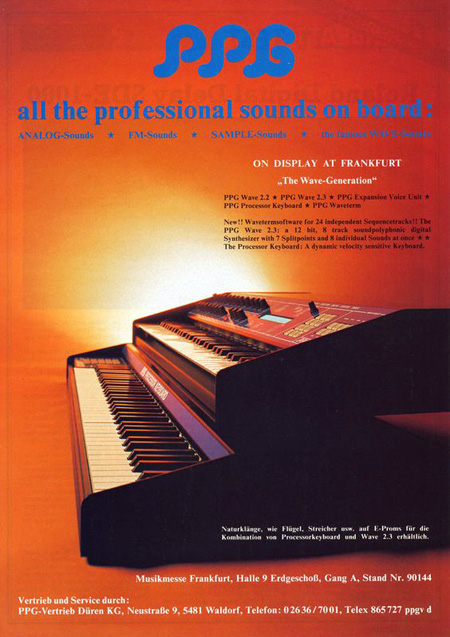 PPG - all the professional sounds on board ...