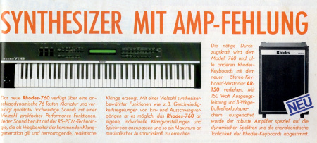 Synthesizer mit Amp-Fehlung