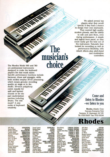 The musician's choice - Come and listen to Rhodes - we listen to you