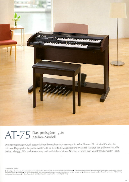 AT-75 - Das preisgünstigste Atelier-Modell AT-75 - Das preisgünstigste Atelier-Modell
