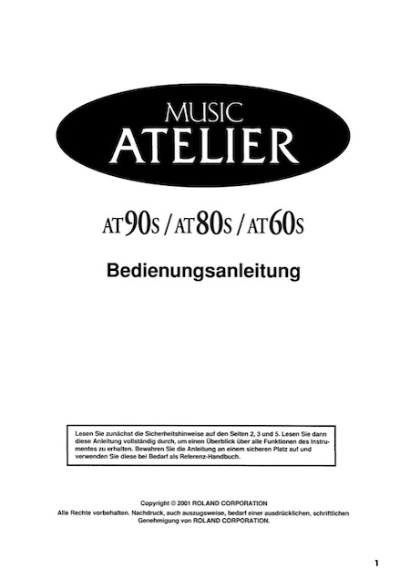 Bedienungsanleitung Bedienungsanleitung