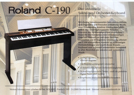 Das universelle Sakral- und Orchester-Keyboard