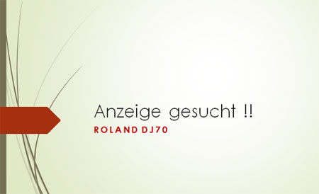 Anzeige gesucht !! Anzeige gesucht !!