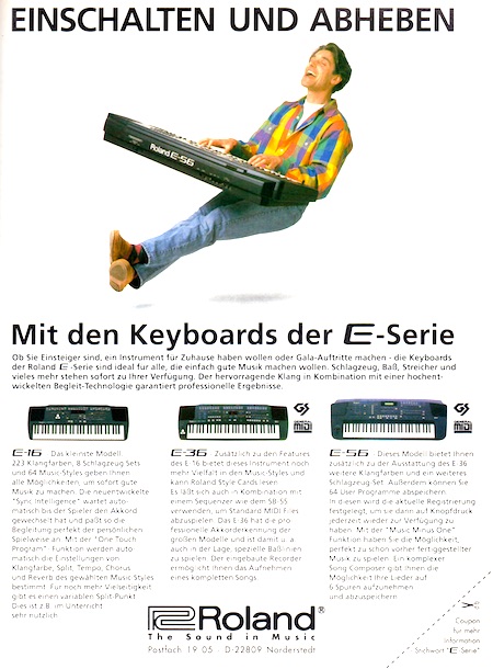 Einschalten und Abheben