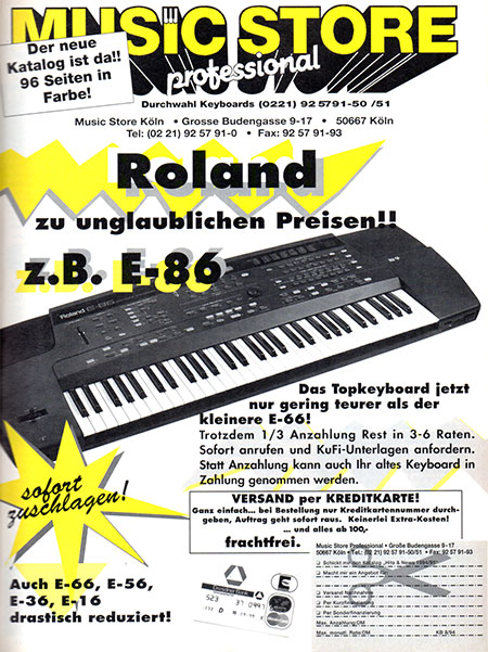 Roland zu unglaublichen Preisen !!