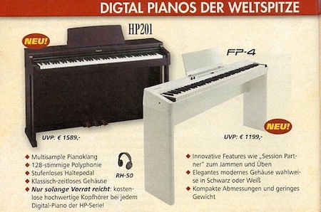 Digitalpianos der Weltspitze