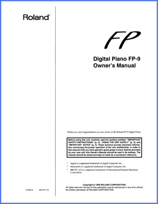 Owner's Manual Owner's Manual