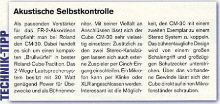 Akustische Selbstkontrolle
