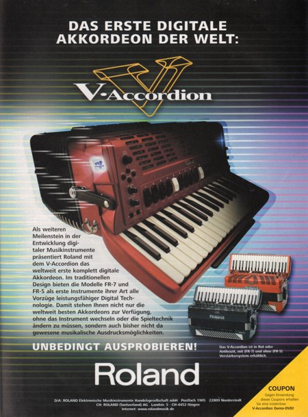 Das erste digitale Akkordeon der Welt - V-Accordion