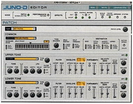 ROLAND: Juno-D: Editor