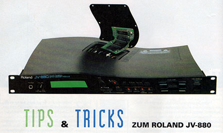 ROLAND JV-880 - Tipps und Tricks