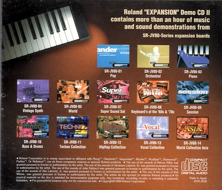 SR-JV80-Series expansion boards