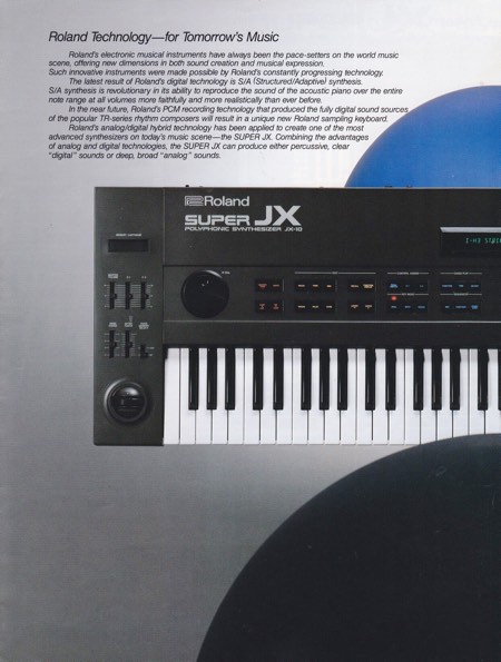 Roland Technology - for Tomorrow's Music Roland Technology - for Tomorrow's Music