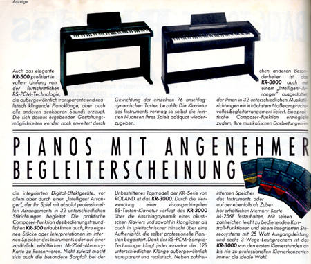 Pianos mit angenehmer Begleiterscheinung