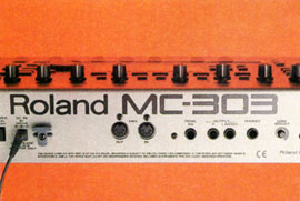 ROLAND: MC-303: Rückansicht