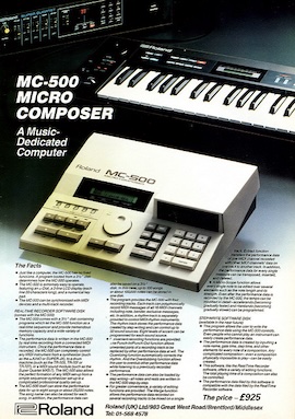 Micro-Composer MC-500 A Music-Dedicated Computer