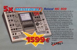 5x Messedeal Roland MC 909 - 1599€
