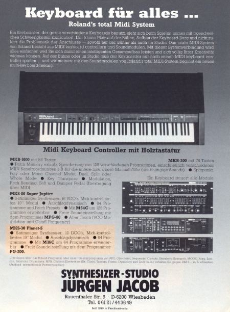 Keyboard für alles ... Roland’s total Midi System Keyboard für alles ... Roland’s total Midi System