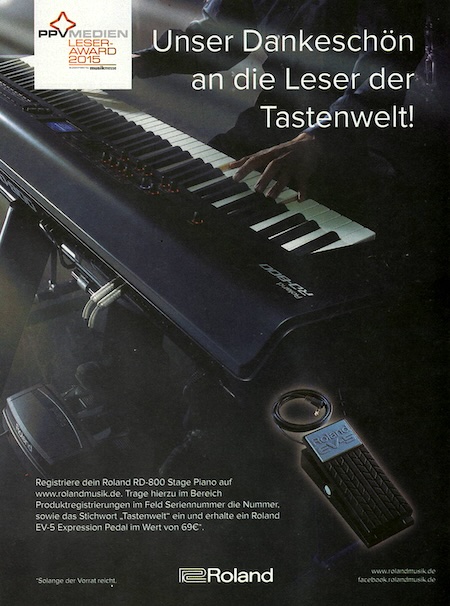 Unser Dankeschön an die Leser der Tastenwelt!