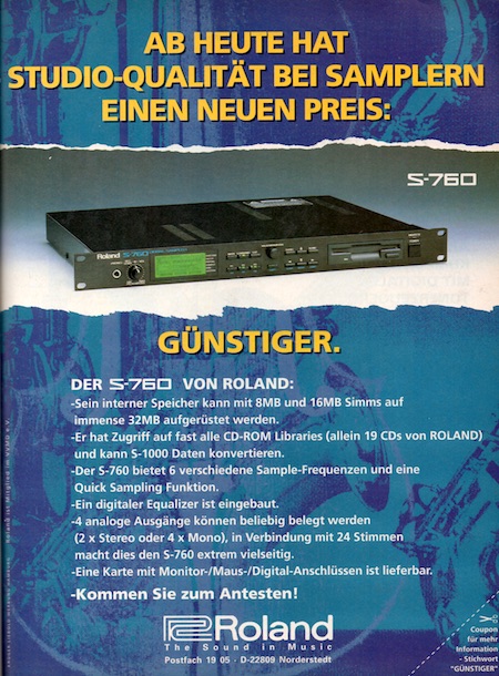 Ab heute hat Studio-Qualität bei Samplern einen neuen Preis: Günstiger. Ab heute hat Studio-Qualität bei Samplern einen neuen Preis: Günstiger.