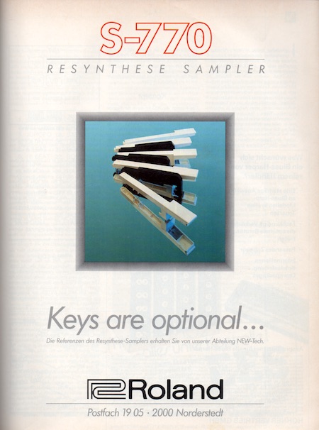 S-770 - Resynthese Sampler - Keys are optional ...