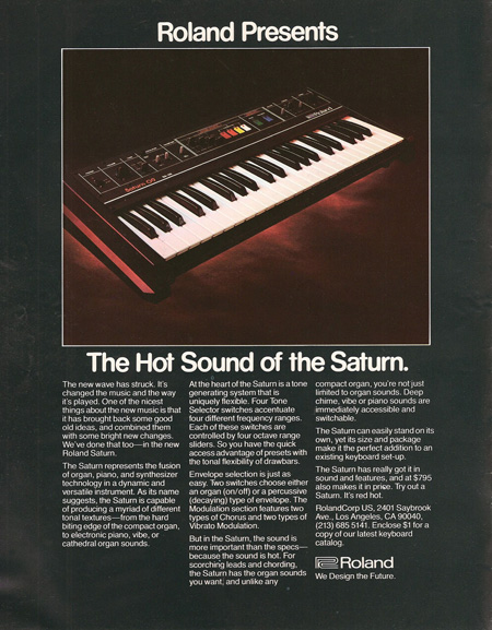 The Hot Sound of the Saturn.