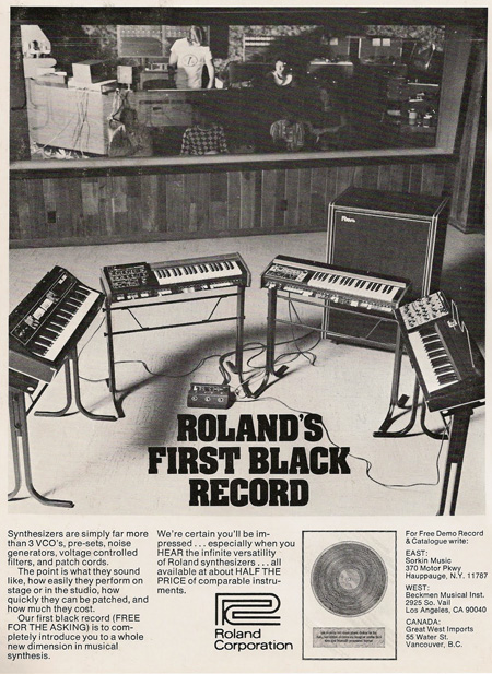 Roland's First Black Record
