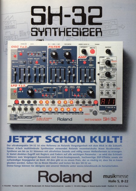 SH-32 Synthesizer - Jetzt schon Kult!