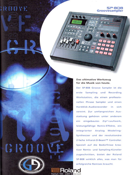 SP-808 Groovesampler - Das ultimative Werkzeug für die Musik von heute. SP-808 Groovesampler - Das ultimative Werkzeug für die Musik von heute.