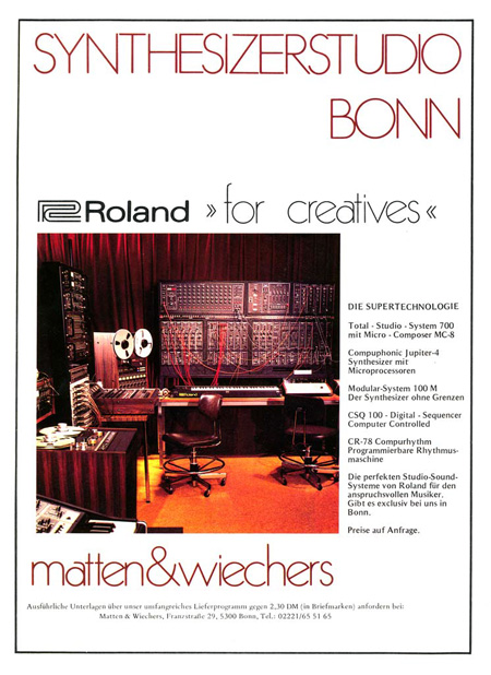 Roland „for creatives“ Roland „for creatives“