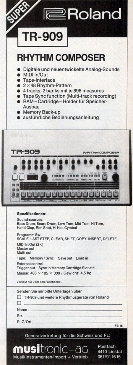Super - Roland TR-909 - RHYTHM COMPOSER