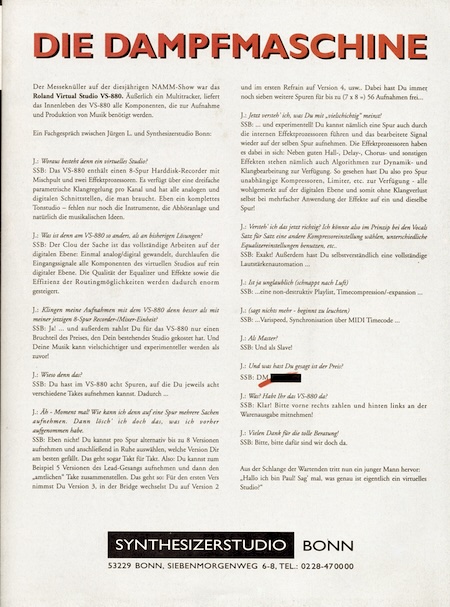 DIE DAMPFMASCHINE (rechte Seite)
