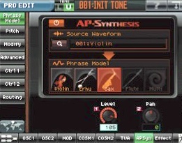 ROLAND: V-Synth GT: Display