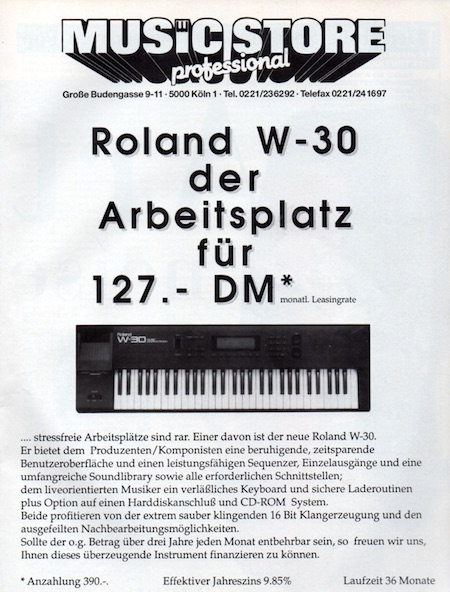 Roland W-30 der Arbeitsplatz für 127.- DM*