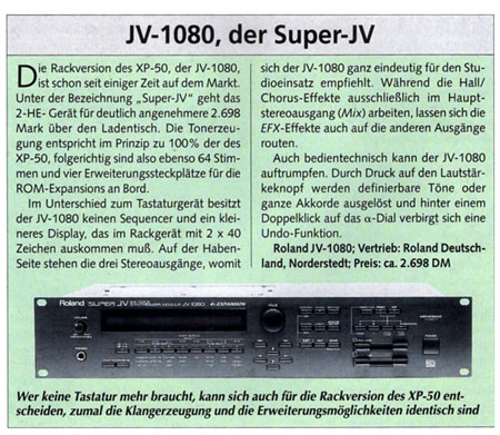 JV-1080, der Super-JV JV-1080, der Super-JV