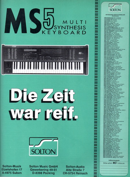 Die Zeit war reif.